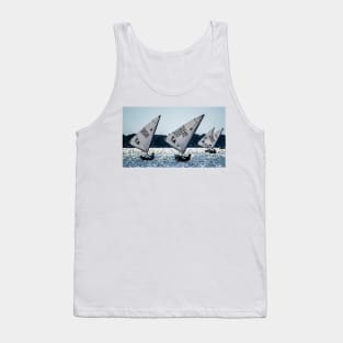 Lasers Sailing in Silhouette Tank Top